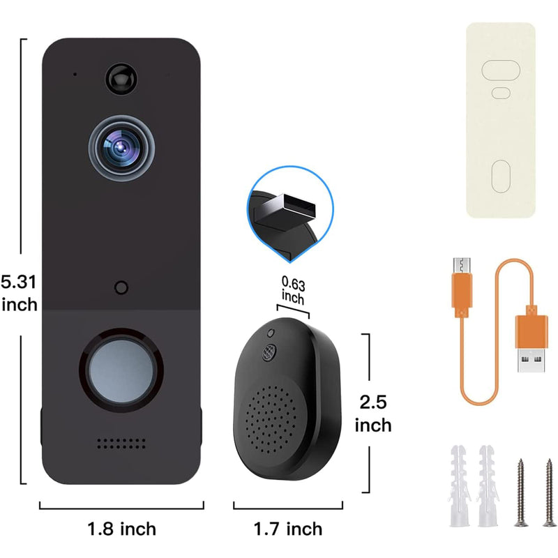 Wireless Doorbell Camera Cameras & Surveillance - DailySale