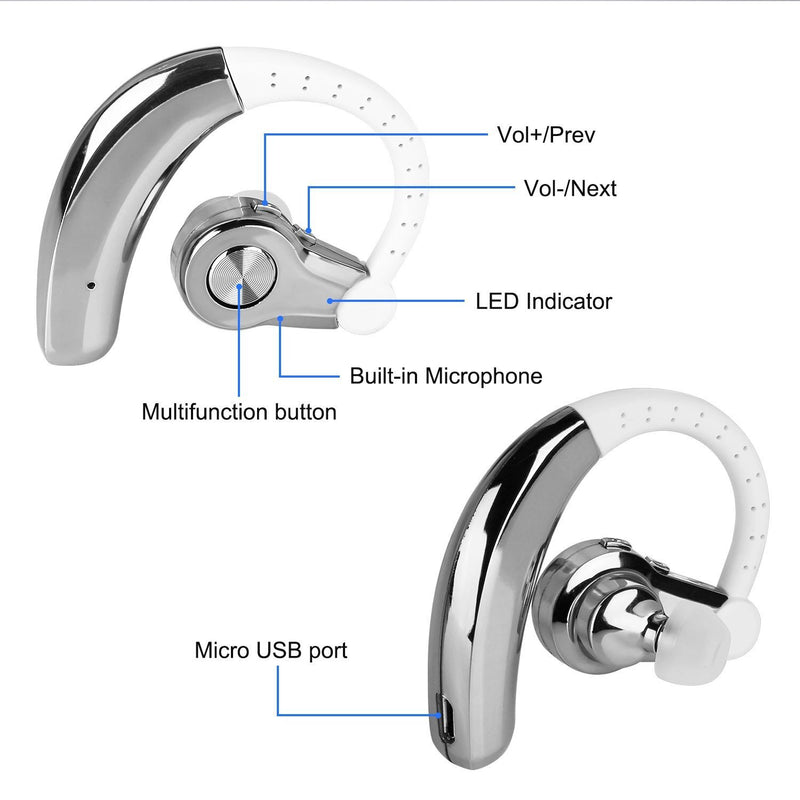 Wireless Earpiece Right with Mic Earhook Headphones & Audio - DailySale