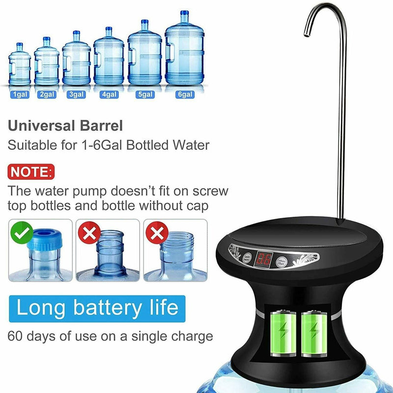 Wireless Electric Drinking Water Bottle Pump Dispenser Kitchen & Dining - DailySale
