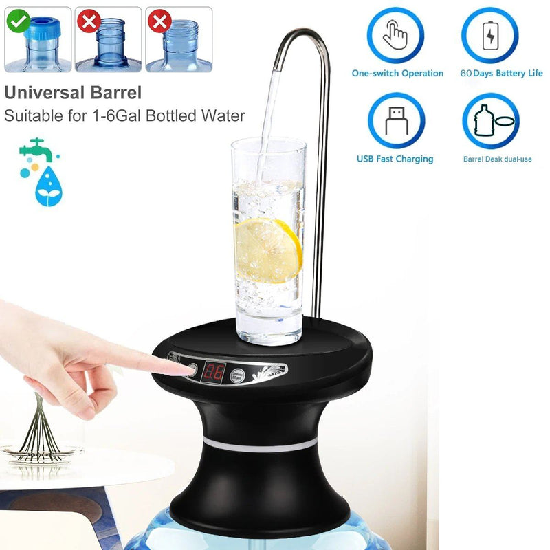 Wireless Electric Drinking Water Bottle Pump Dispenser Kitchen & Dining - DailySale