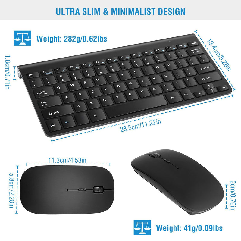 Wireless Keyboard and Mouse Combo Computer Accessories - DailySale