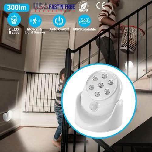 Wireless LED Spotlight 90 Degree Motion Lighting & Decor - DailySale
