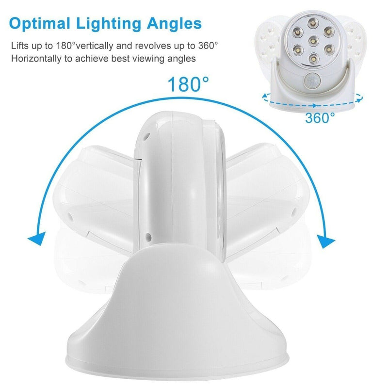 Wireless LED Spotlight 90° Motion Sensor Night Lamp Home Lighting - DailySale