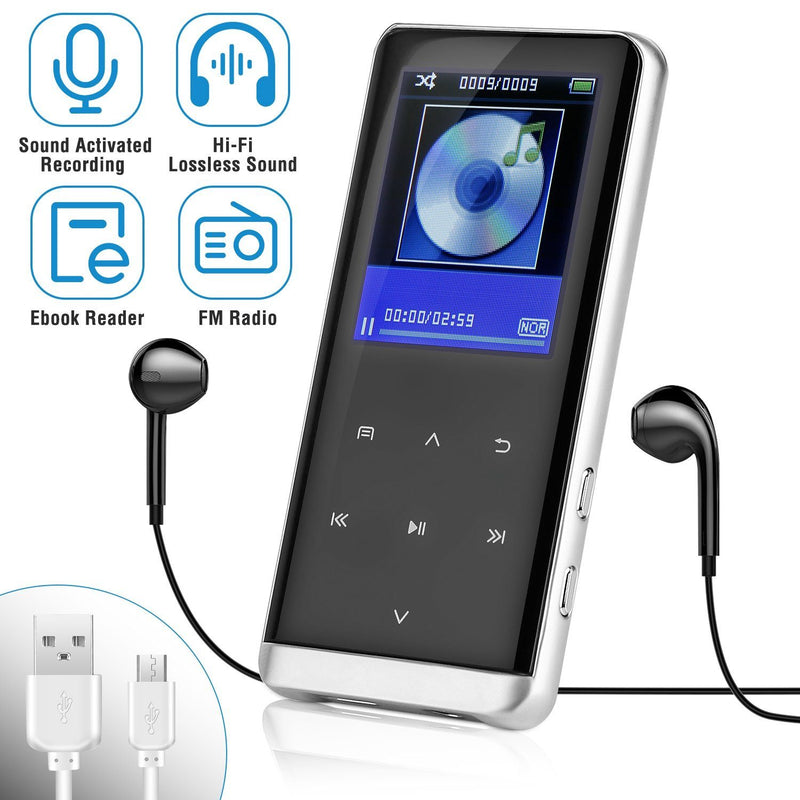 Wireless MP3 Player with Voice Recorder 32G Digital Music HiFi Headphones & Audio - DailySale