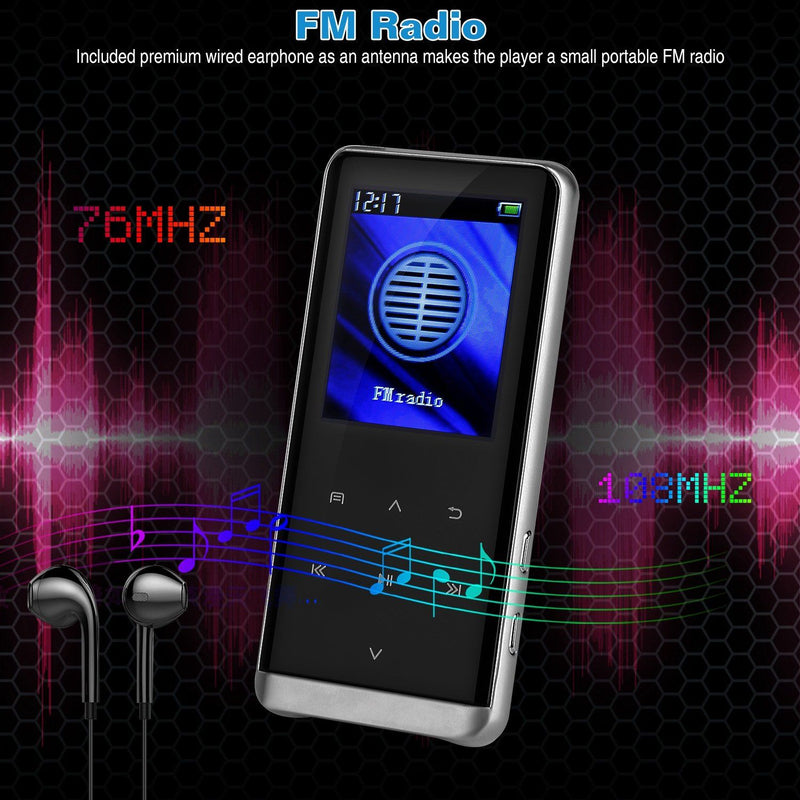 Wireless MP3 Player with Voice Recorder 32G Digital Music HiFi Headphones & Audio - DailySale