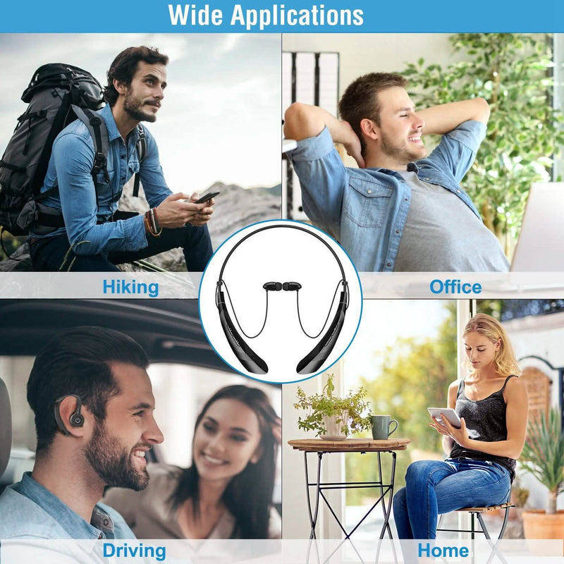 Wireless Neckband Headphones V 5.0 Sweat-proof Sport Headsets Headphones & Audio - DailySale