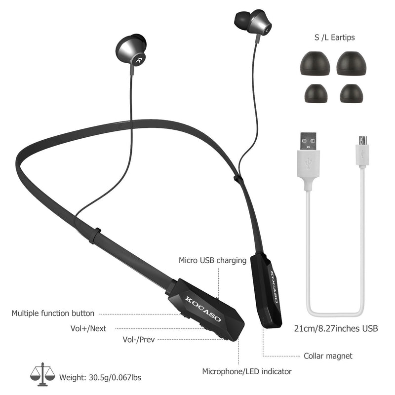 Wireless Neckband Headphones V
