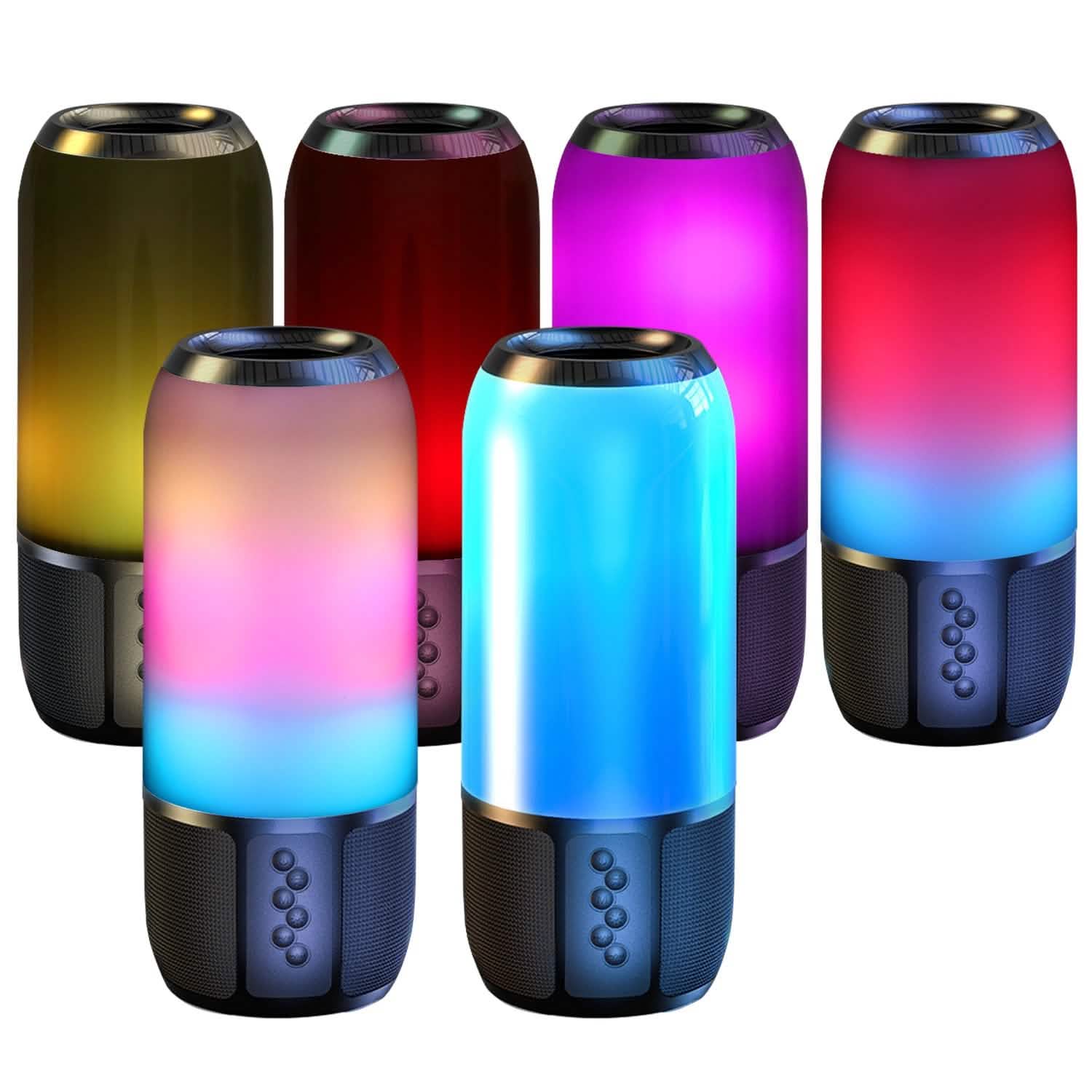 Wireless Portable Speaker with Color Changing Light Speakers - DailySale