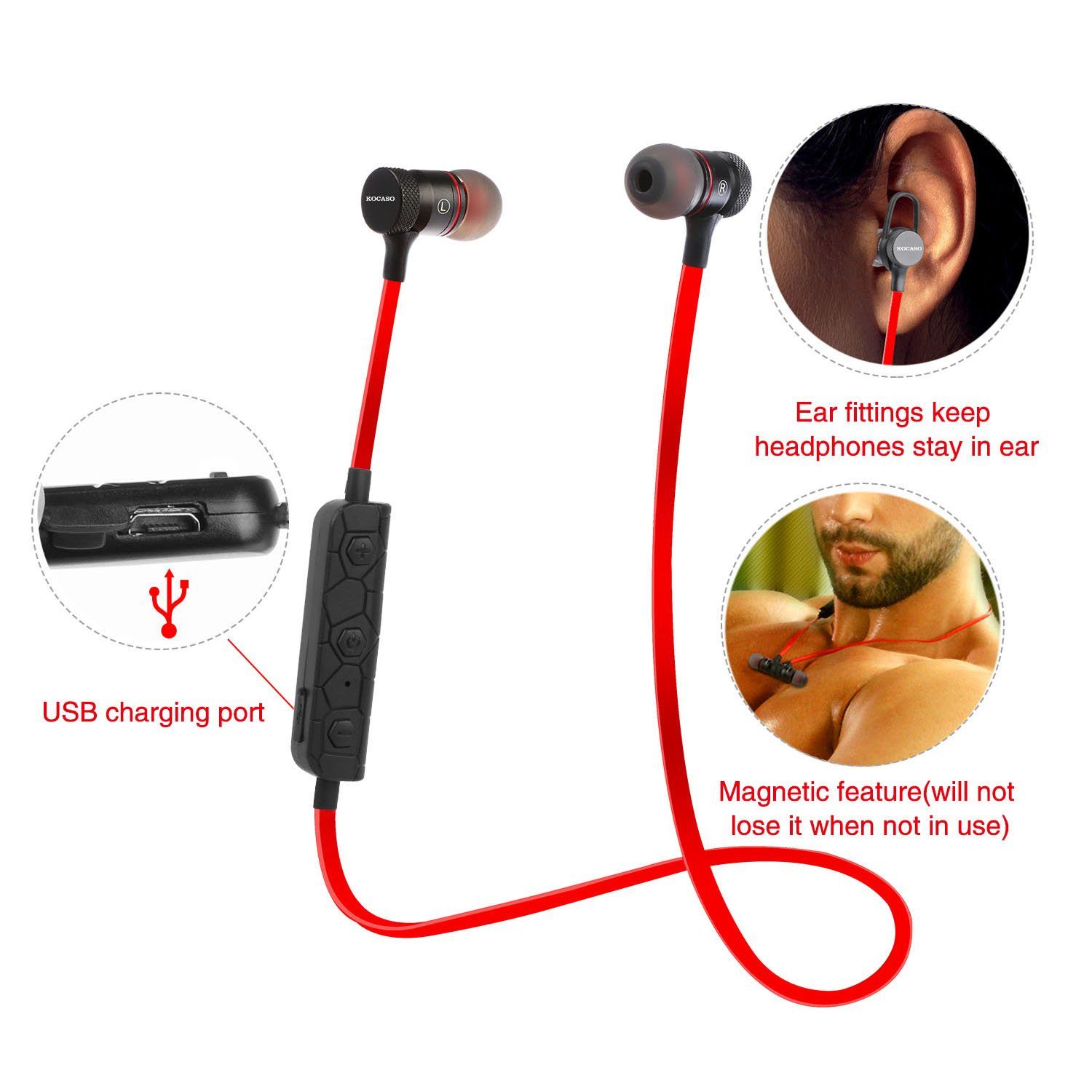 Wireless Smart Sports Stereo Earbuds Headphones & Audio - DailySale