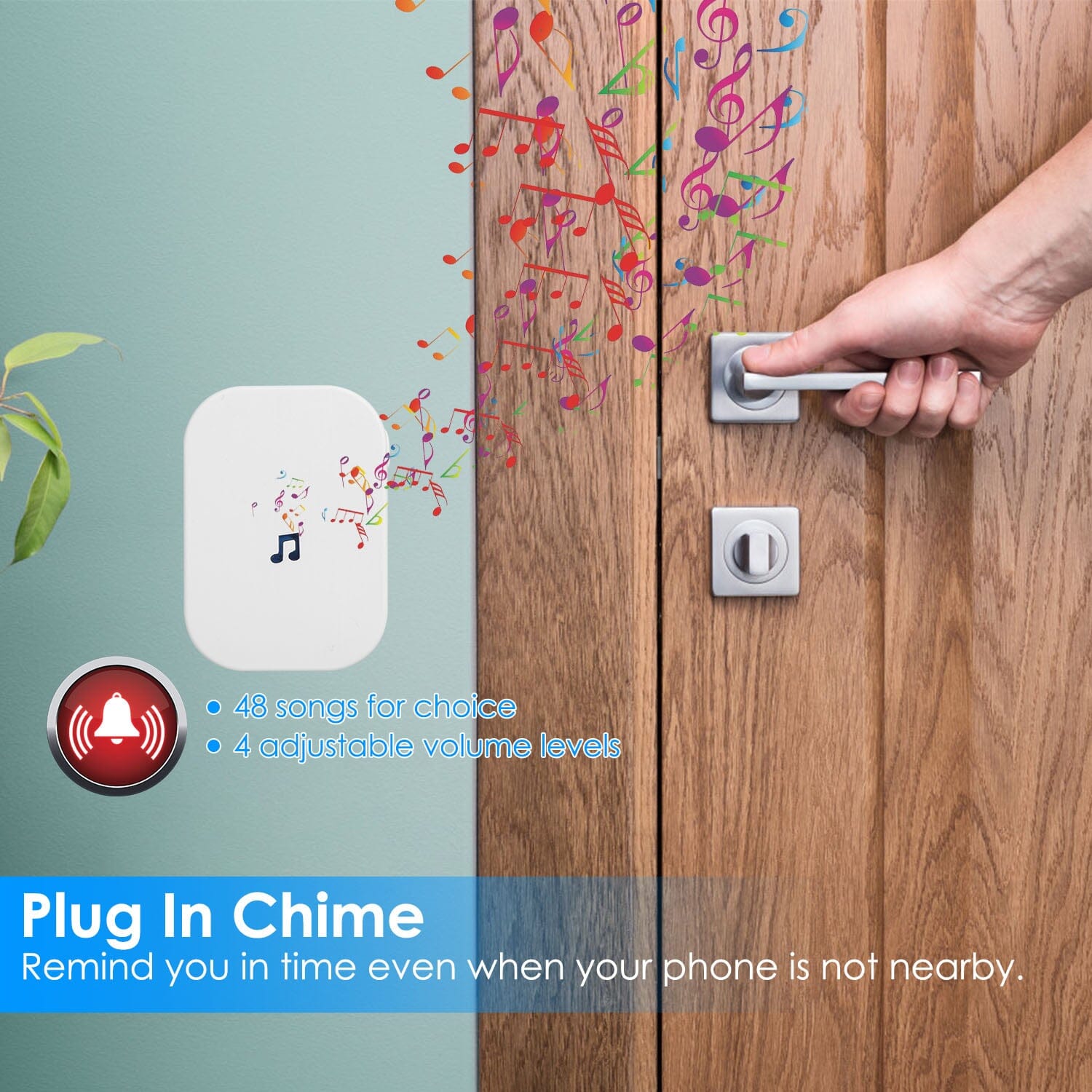 Wireless Smart WIFI Video Doorbell Two Way Audio Smart Home & Security - DailySale