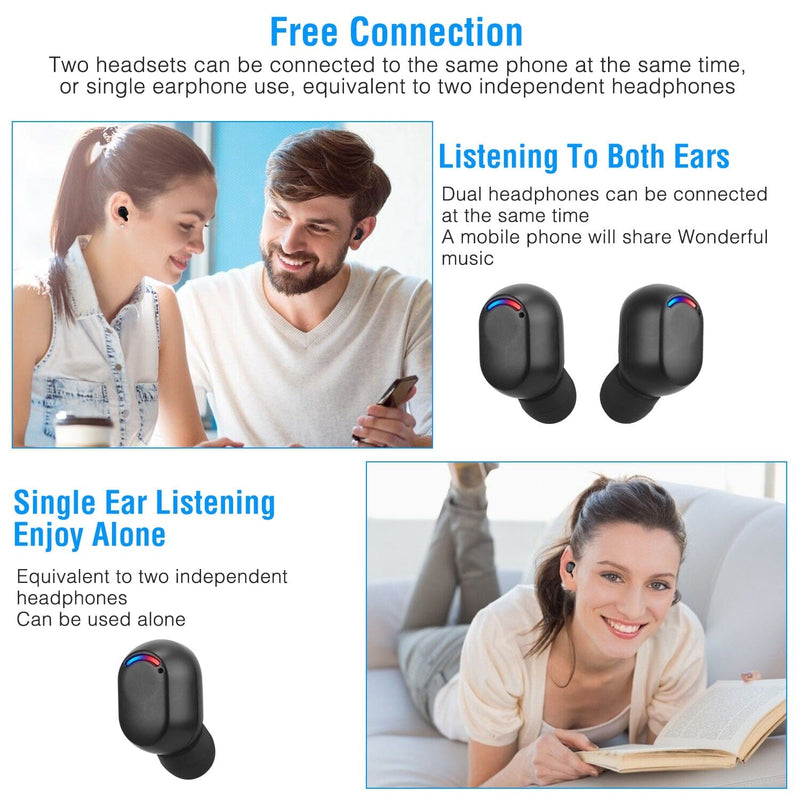 Wireless V5.3 TWS Earbuds In-Ear Stereo Headset Headphones - DailySale