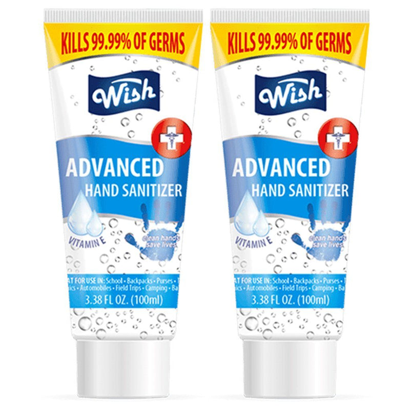 Wish Hand Sanitizer 3.38oz Tube with Vitamin E Beauty & Personal Care 2-Pack - DailySale