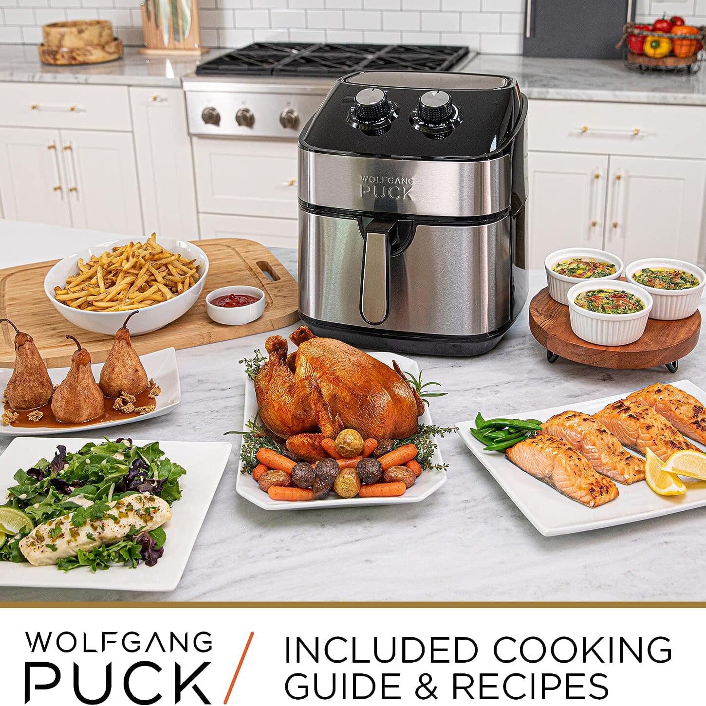 Wolfgang Puck 9.7QT Stainless Steel Air Fryer Kitchen Appliances - DailySale