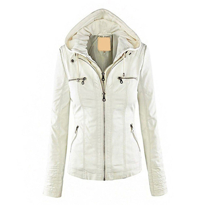 Women Fashion Autumn Winter Coat Jacket Women's Clothing White M - DailySale