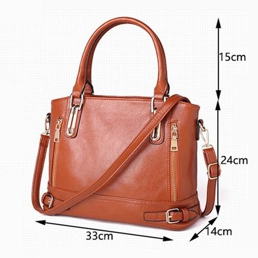 Women Fashion Genuine Leather Handbags Luxury Messenger Bags Bags & Travel - DailySale