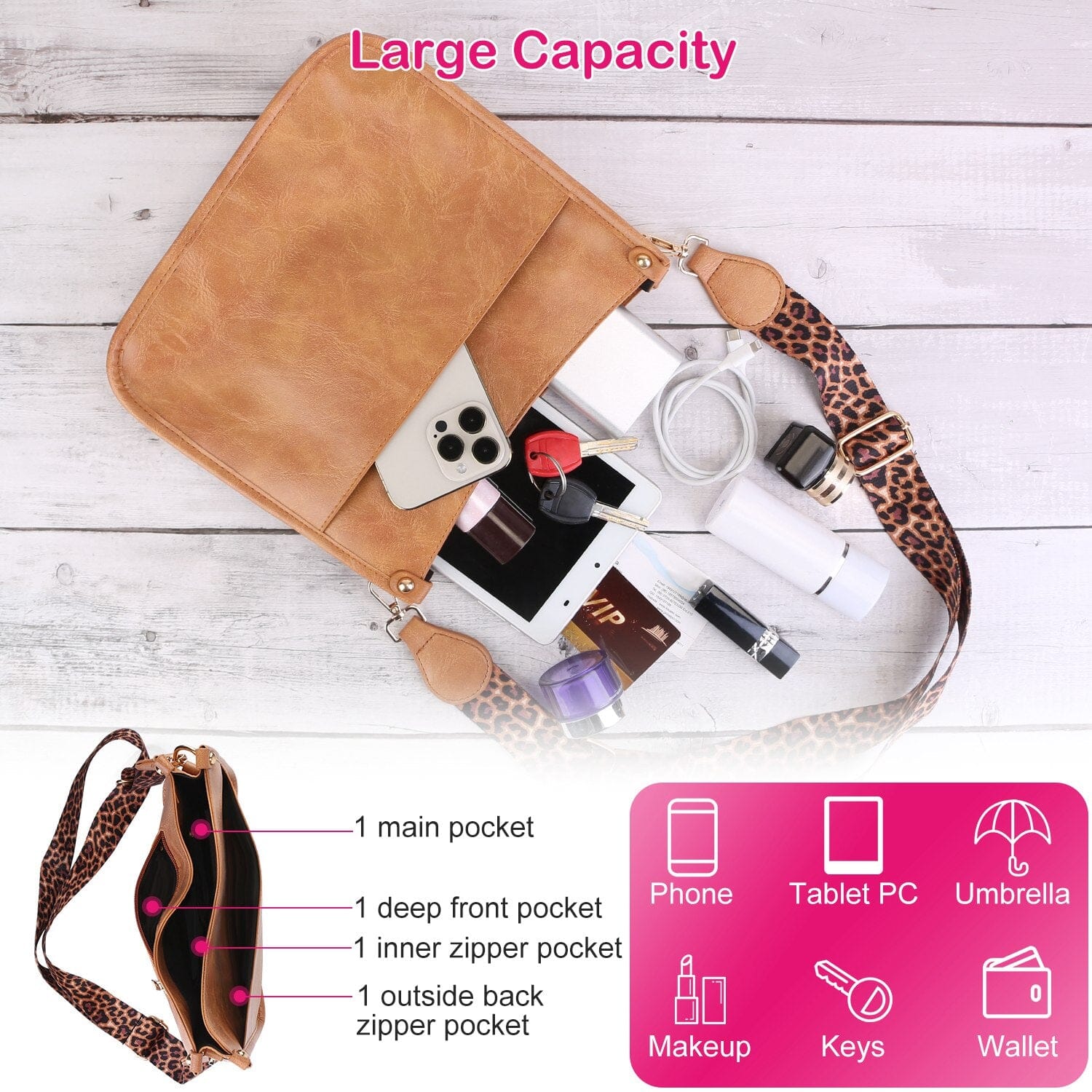 Women Fashion Leather Crossbody Bag Bags & Travel - DailySale