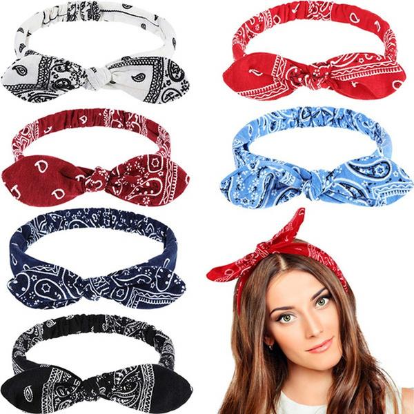 Women Fashion Sweet Retro Print Headbands Women's Accessories - DailySale