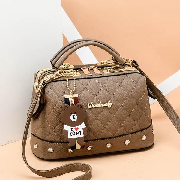 Women Leather Handbags Bag Women's Accessories Khaki - DailySale