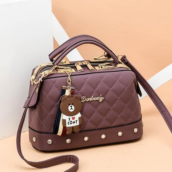 Women Leather Handbags Bag Women's Accessories Purple - DailySale