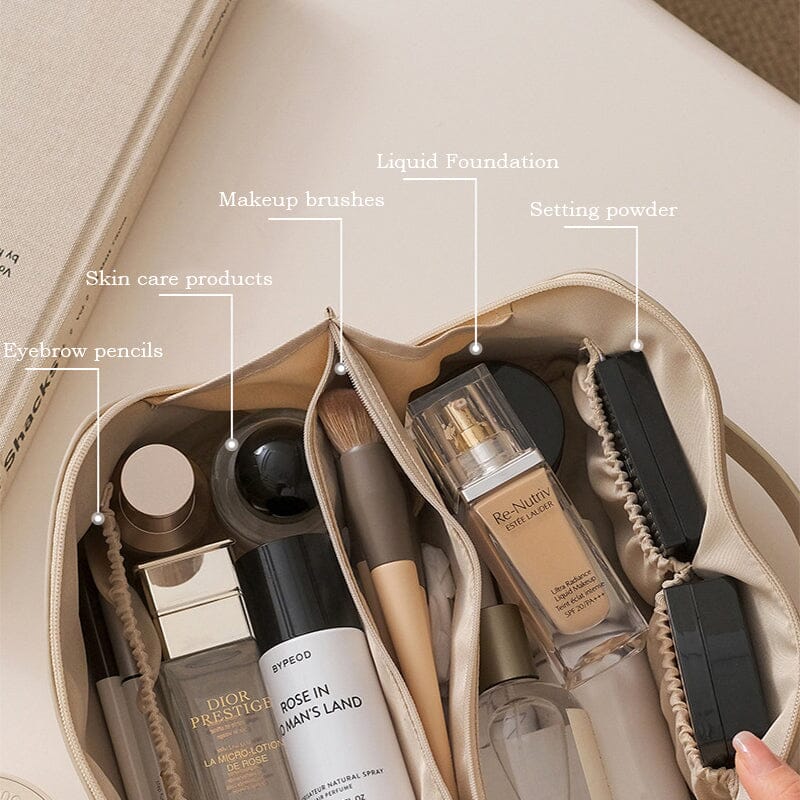 Women Makeup Organizer Toiletry Leather Bag Bags & Travel - DailySale