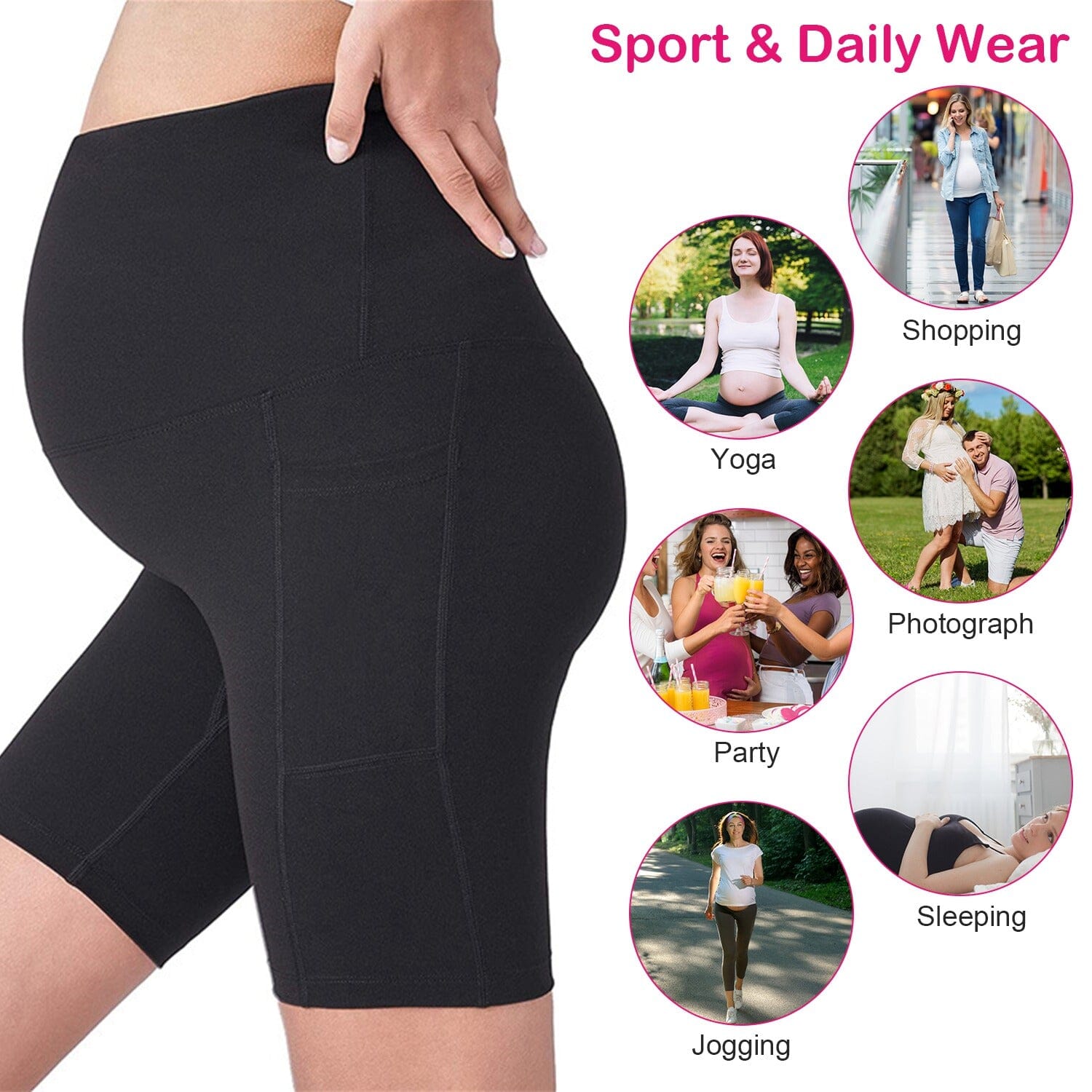 Women Maternity Seamless Shorts Women's Swimwear & Lingerie - DailySale