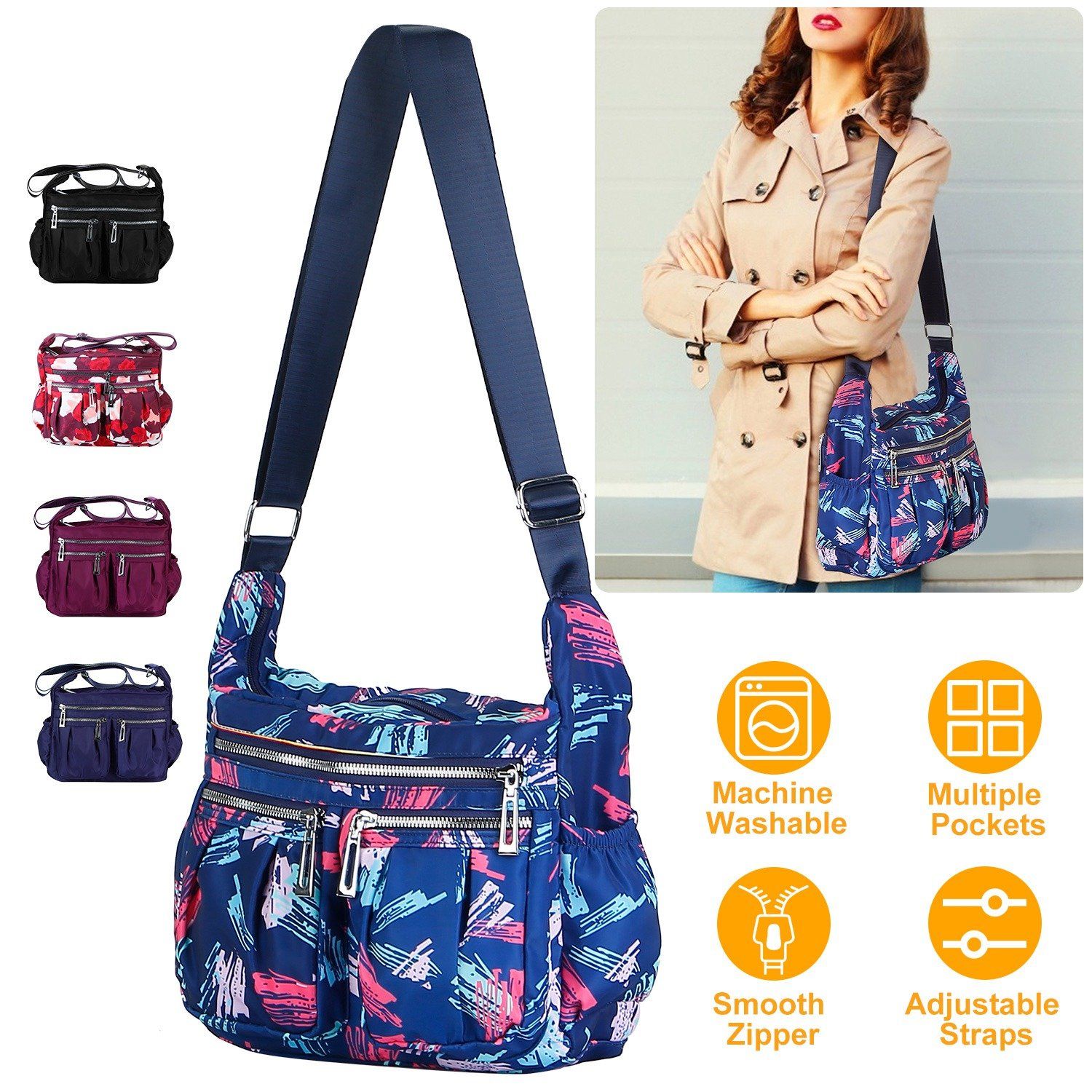 Women Multi-Pocket Shoulder Bag Bags & Travel - DailySale