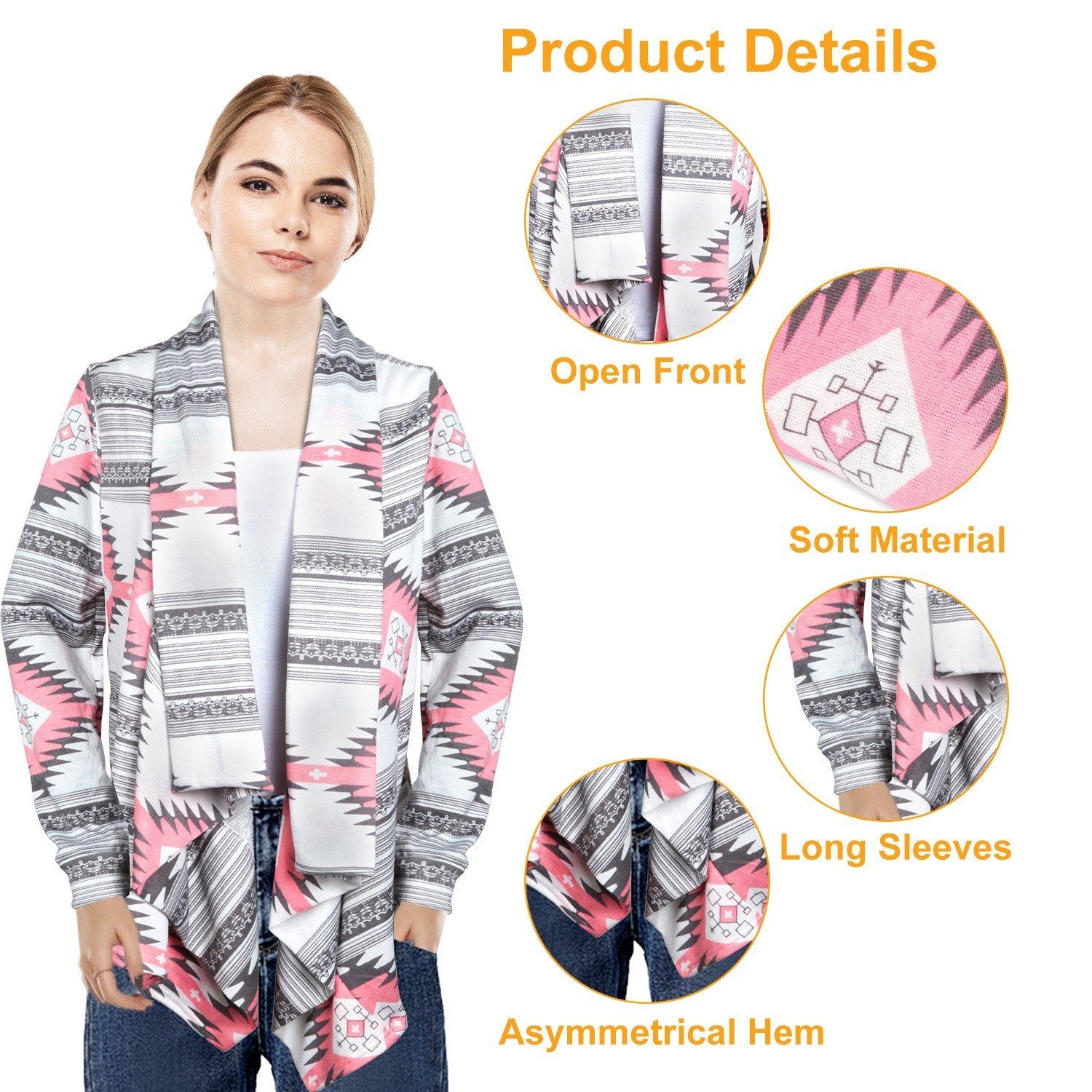 Women Open Front Long Sleeve Cardigan Women's Clothing - DailySale