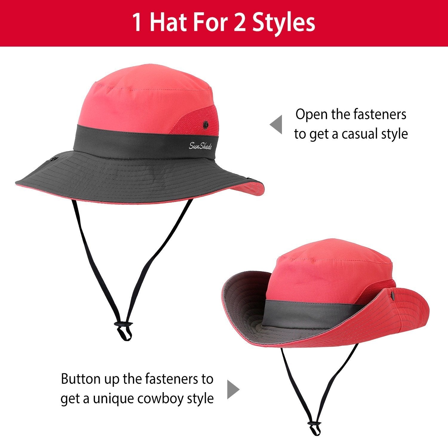 Women Summer Sun Bucket Hats Foldable Women's Shoes & Accessories - DailySale