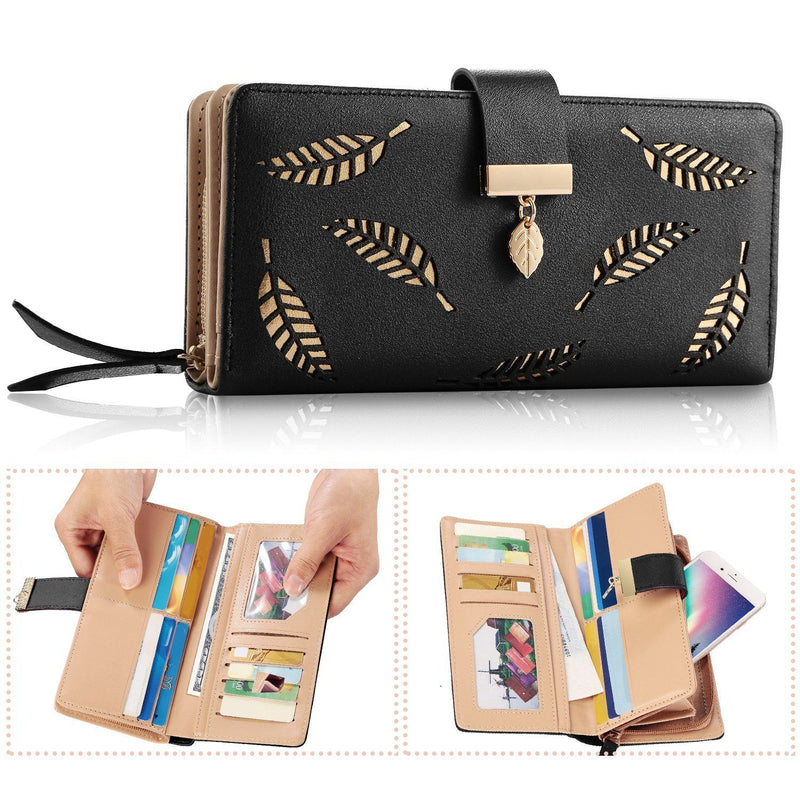 Women Wallet PU Leather Lady Long Purse Bags & Travel - DailySale