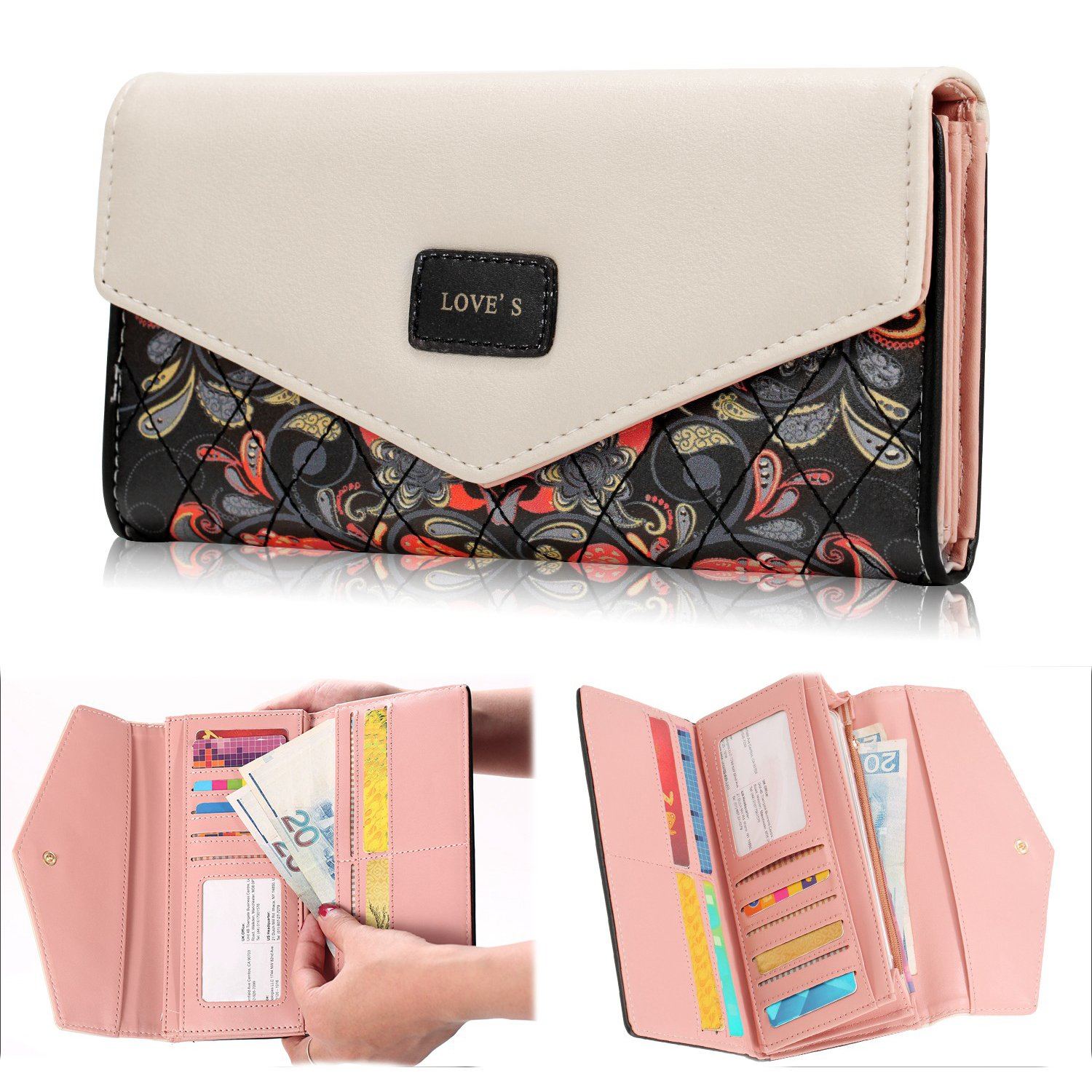 Women Wallet Soft Leather Trifold Clutch Purse Bags & Travel - DailySale