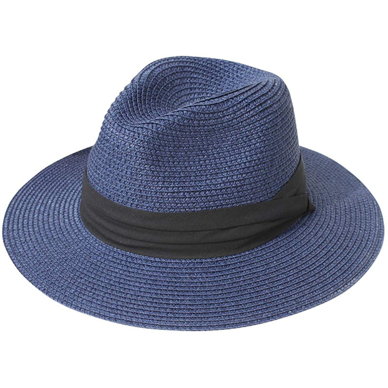 Women Wide Brim Straw Panama Roll up Hat