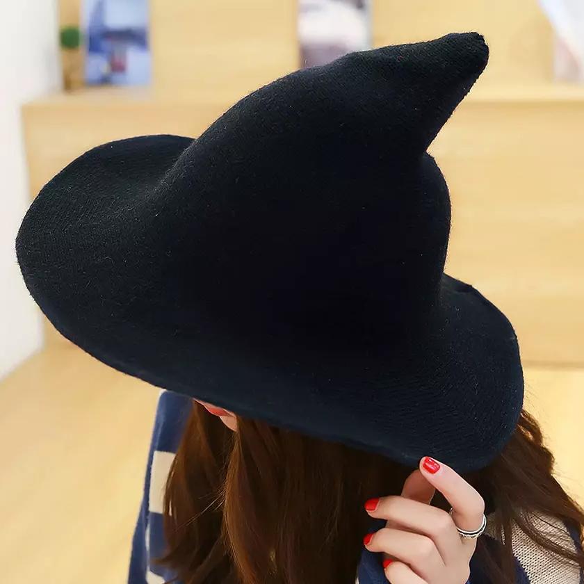 Women Winter Warm Knitted Wool Witch Hat Cap Women's Shoes & Accessories - DailySale