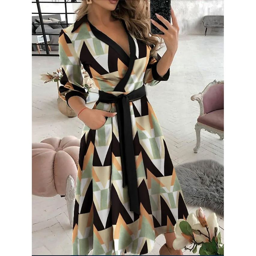 Women's A Line Dress Women's Dresses Diamond Printing S - DailySale