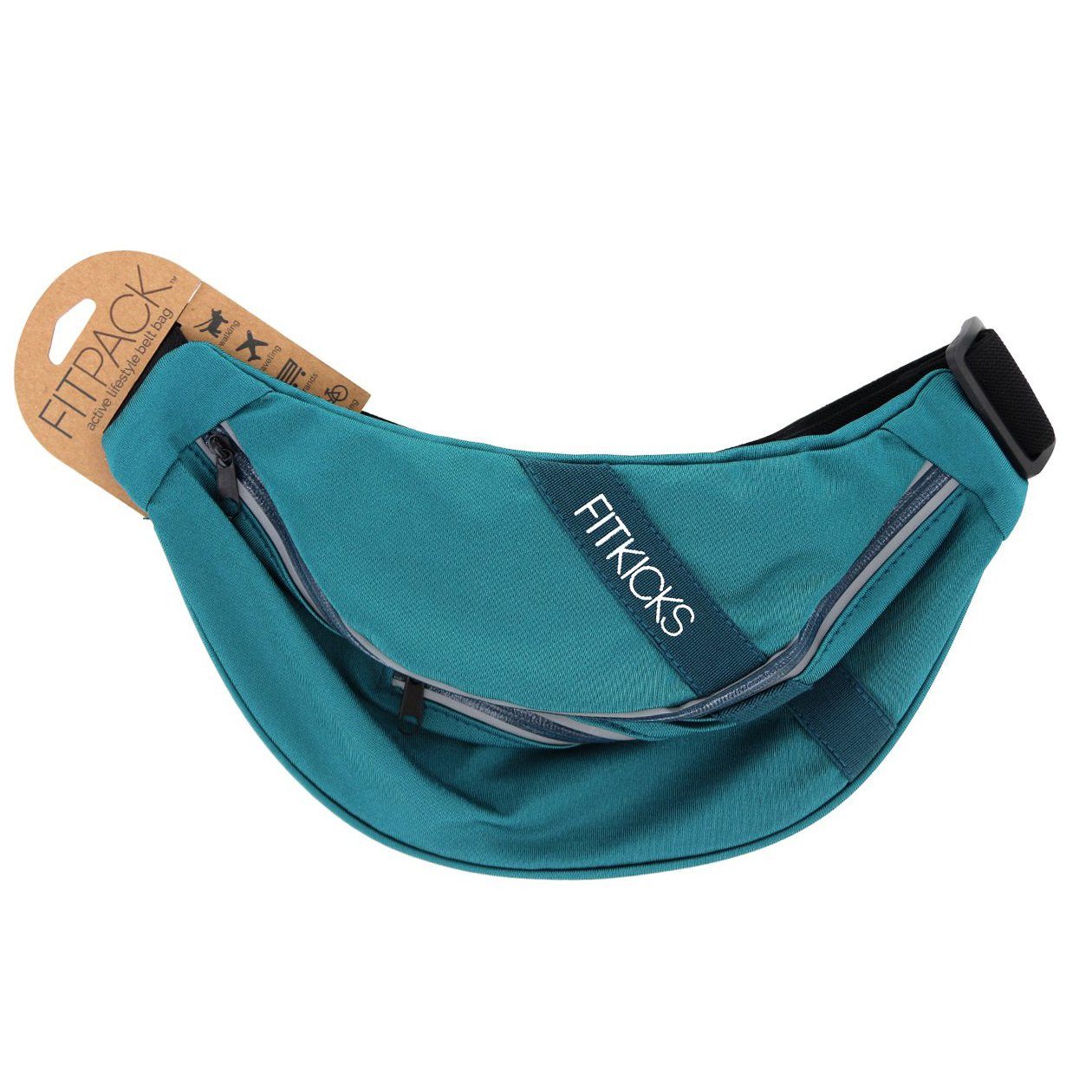 Women's Active Adjustable Fanny Pack Belt Bag Bags & Travel Teal - DailySale