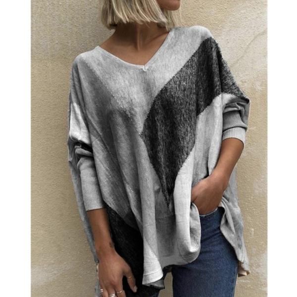 Women's Autumn And Winter Long-Sleeved Tops Women's Tops Gray S - DailySale