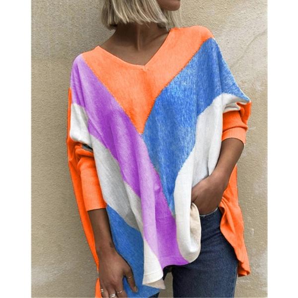 Women's Autumn And Winter Long-Sleeved Tops Women's Tops Orange S - DailySale