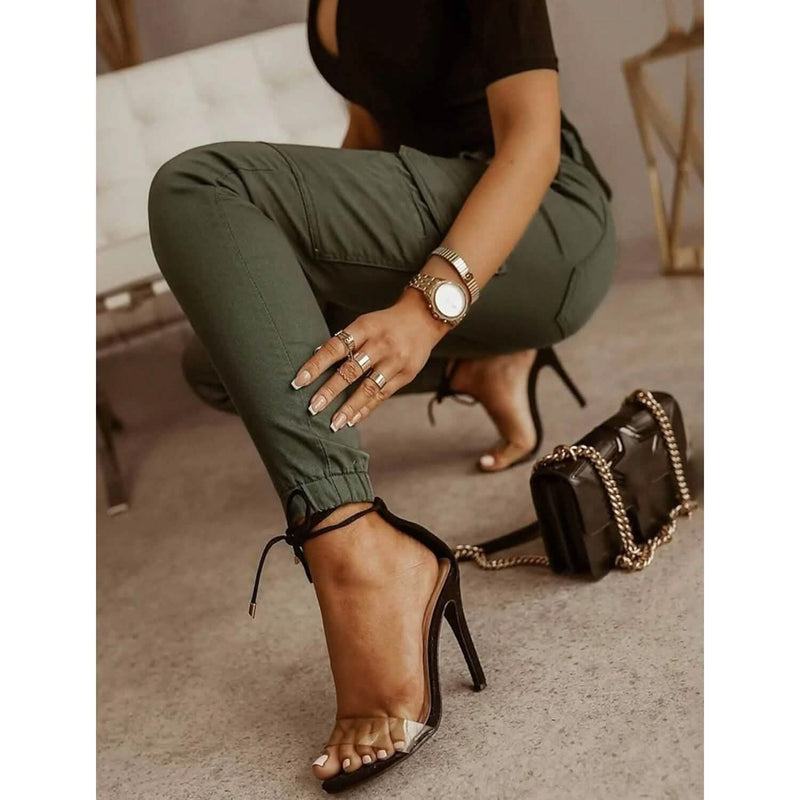 Women's Basic Essential Casual Sporty Tactical Cargo Trousers Women's Bottoms - DailySale