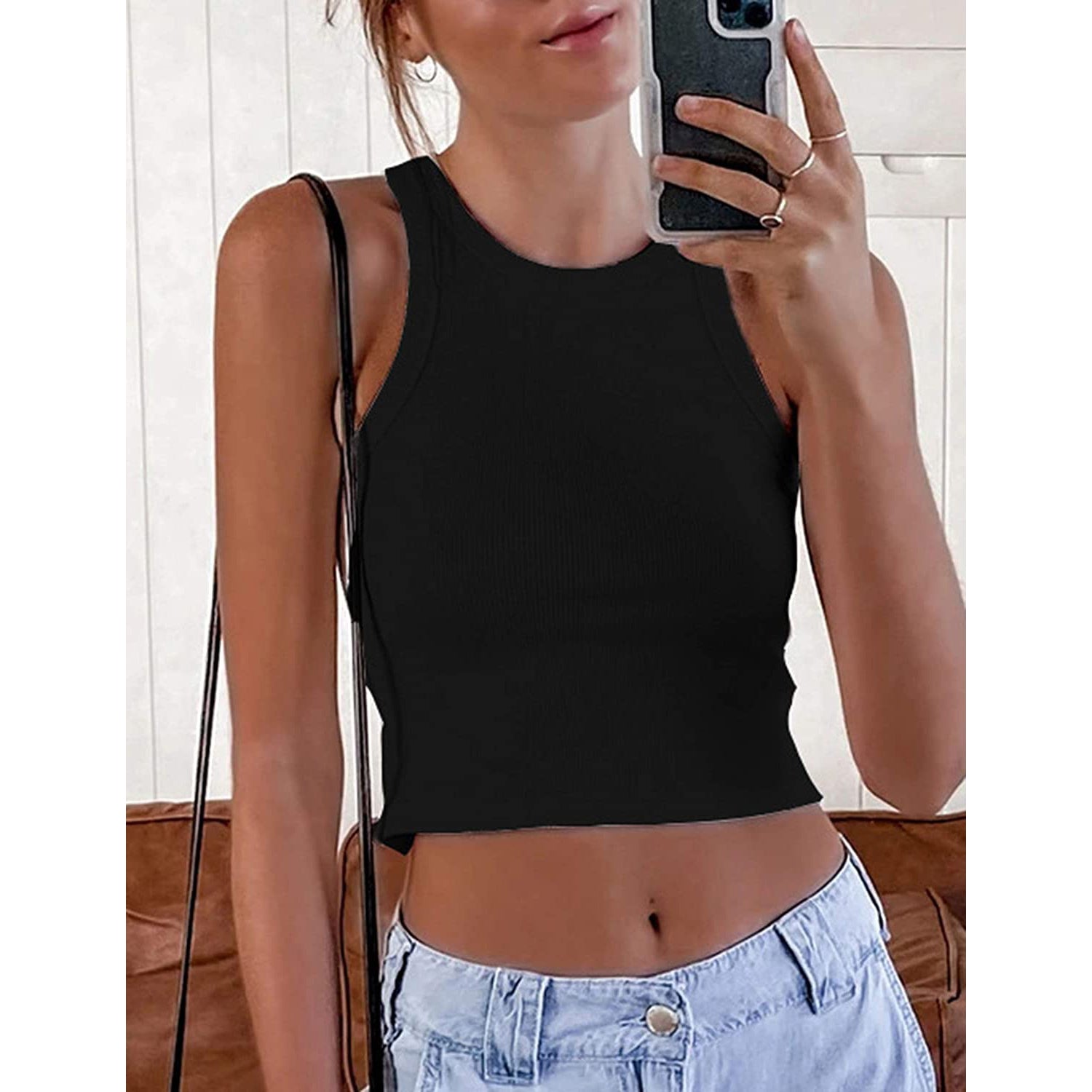 Womens Basic Sleeveless Tank Top Women's Tops - DailySale