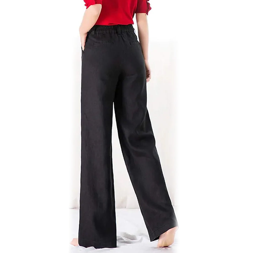 Women's Basic Soft Straight Twill Pants Women's Bottoms - DailySale