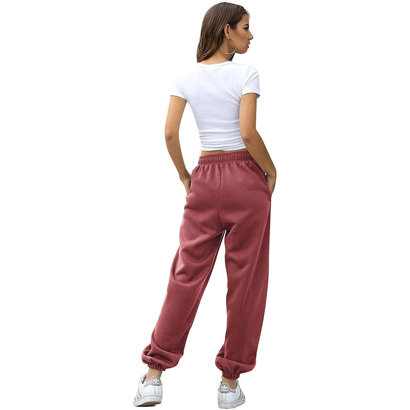 Womens Belted Sweatpants with Pockets