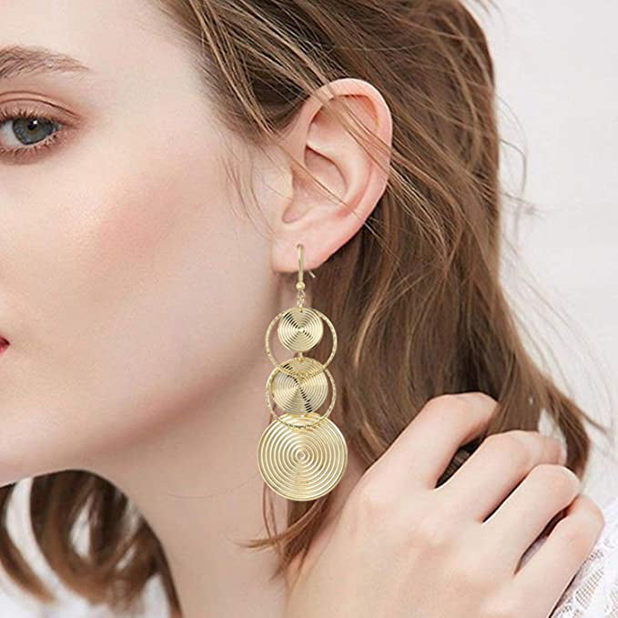Women's Boho Vintage Round Earrings Earrings - DailySale