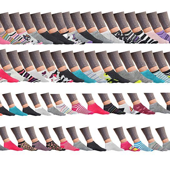 Women’s Breathable Colorful Fun No Show Low Cut Ankle Socks Women's Shoes & Accessories - DailySale