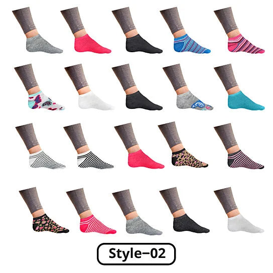Women’s Breathable Stylish Colorful Fun No Show Low Cut Ankle Socks Women's Shoes & Accessories 10-Pack Style 2 - DailySale