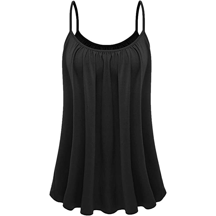 Women's Camisole Tank Top Women's Tops Black S - DailySale