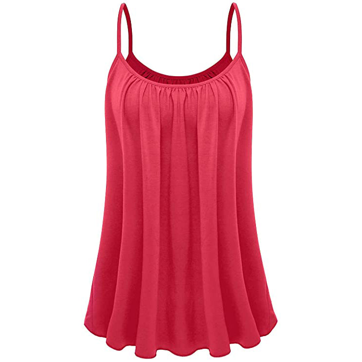 Women's Camisole Tank Top Women's Tops Hot Pink S - DailySale