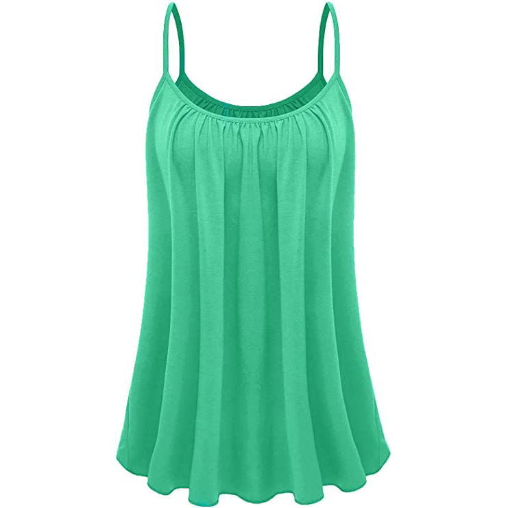 Women's Camisole Tank Top Women's Tops Teal S - DailySale