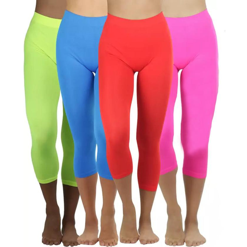 Women's Capri Seamless Lightweight Stretch Leggings Women's Clothing - DailySale