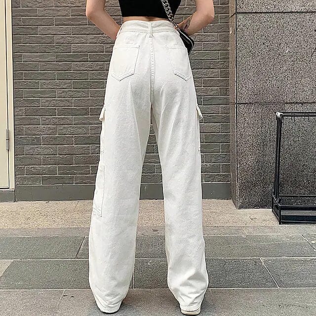 Women's Cargo Trouser Mid Waist Pants Women's Bottoms - DailySale