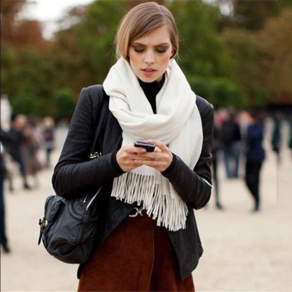 Women's Cashmere Wool Scarf Women's Shoes & Accessories - DailySale