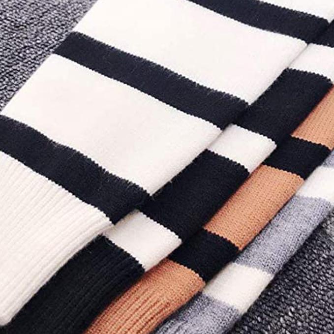 Women's Casual Long Sleeve Crewneck Patchwork Knit Sweater Top Women's Tops - DailySale